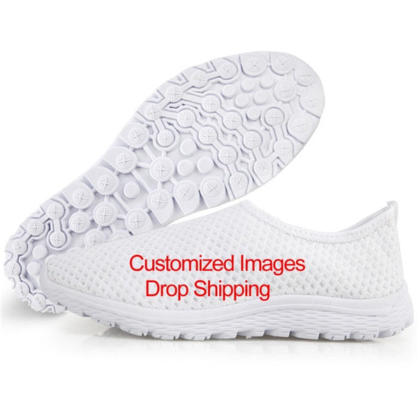 Women - INSTANTARTS - Flats - Cute Nurse Pattern