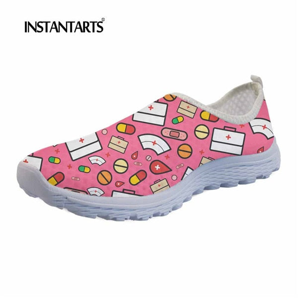 Women - INSTANTARTS - Flats - Cute Nurse Pattern