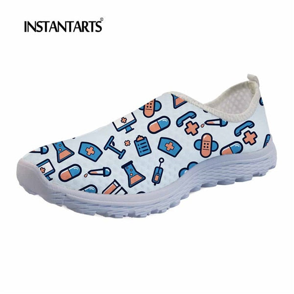 Women - INSTANTARTS - Flats - Cute Nurse Pattern