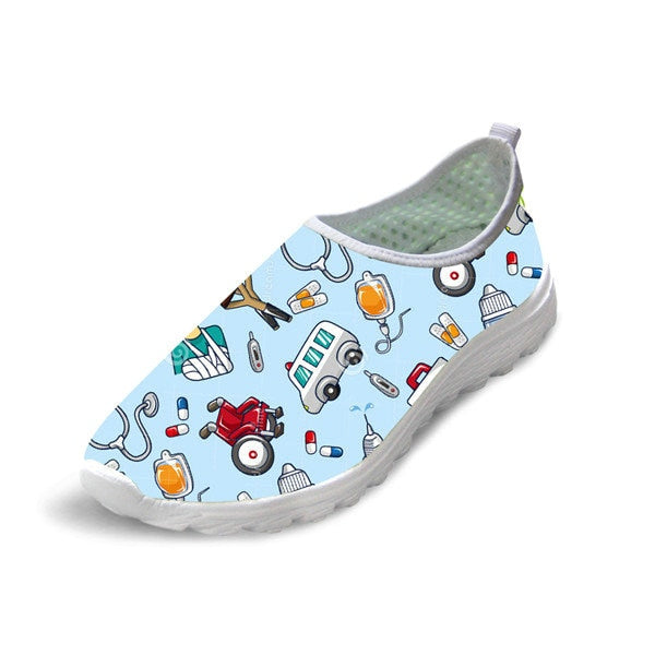 Women - INSTANTARTS - Flats - Cute Nurse Pattern