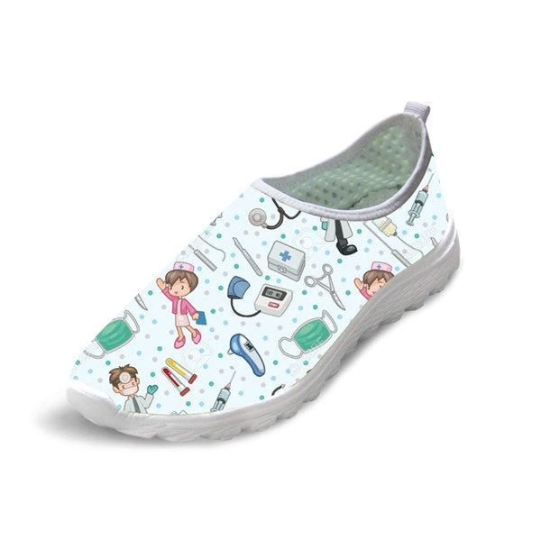 Women - INSTANTARTS - Flats - Cute Nurse Pattern