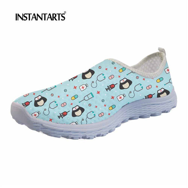 Women - INSTANTARTS - Flats - Cute Nurse Pattern