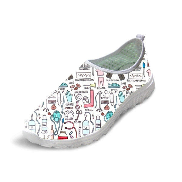 Women - INSTANTARTS - Flats - Cute Nurse Pattern