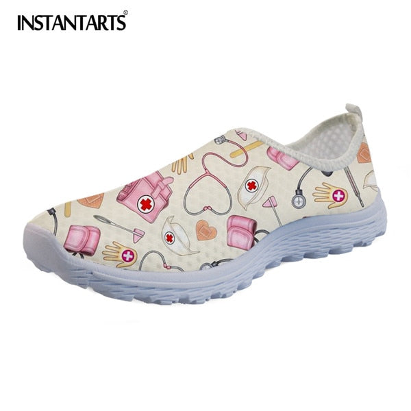 Women - INSTANTARTS - Flats - Cute Nurse Pattern