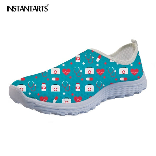 Women - INSTANTARTS - Flats - Cute Nurse Pattern