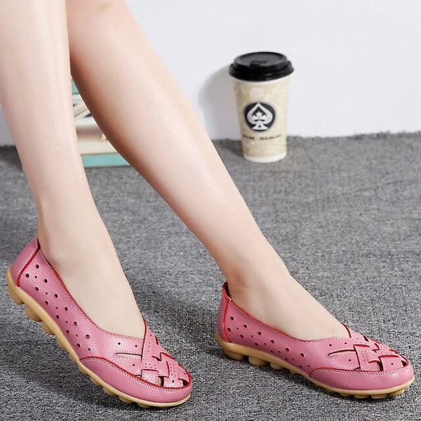 Women - Leather - Flat - a116602